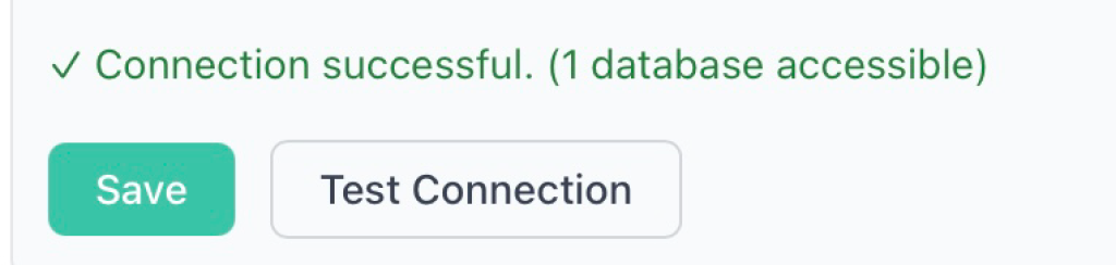 7 - successfull test connection